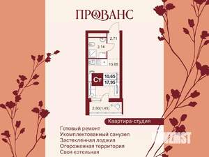 1-к квартира, вторичка, 18м2, 7/20 этаж