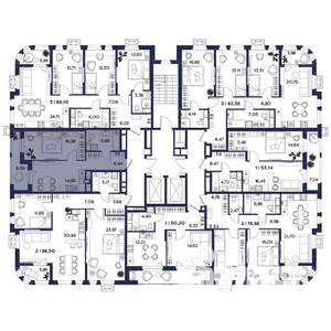 1-к квартира, вторичка, 50м2, 13/18 этаж