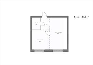 1-к квартира, вторичка, 45м2, 19/21 этаж