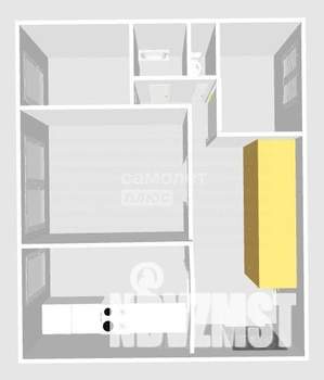3-к квартира, вторичка, 63м2, 3/9 этаж