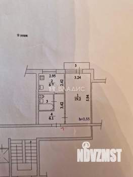 1-к квартира, вторичка, 36м2, 9/10 этаж