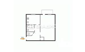 1-к квартира, вторичка, 31м2, 2/5 этаж