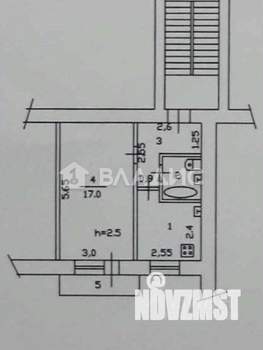1-к квартира, вторичка, 31м2, 2/5 этаж