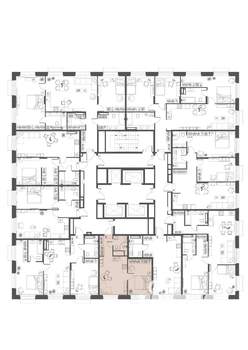 1-к квартира, вторичка, 41м2, 10/23 этаж