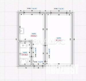 Студия квартира, вторичка, 26м2, 2/3 этаж