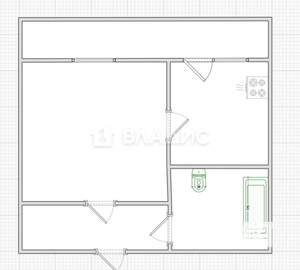 1-к квартира, вторичка, 28м2, 5/8 этаж