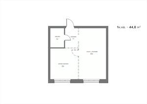 1-к квартира, вторичка, 45м2, 14/21 этаж
