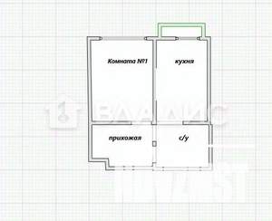 1-к квартира, вторичка, 40м2, 3/18 этаж
