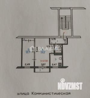 2-к квартира, вторичка, 46м2, 4/5 этаж