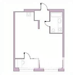 1-к квартира, вторичка, 48м2, 13/16 этаж