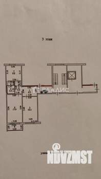 2-к квартира, вторичка, 57м2, 3/10 этаж
