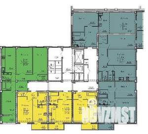 2-к квартира, строящийся дом, 62м2, 18/18 этаж