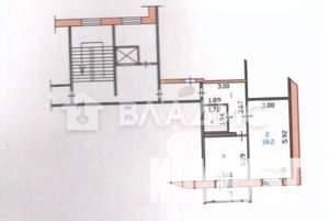 1-к квартира, вторичка, 39м2, 10/10 этаж