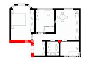 2-к квартира, вторичка, 60м2, 4/5 этаж