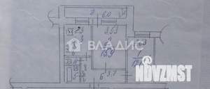 2-к квартира, вторичка, 49м2, 1/9 этаж
