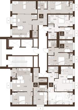 2-к квартира, вторичка, 74м2, 20/22 этаж