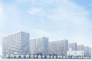 1-к квартира, строящийся дом, 43м2, 4/17 этаж