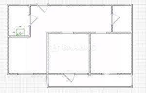 2-к квартира, вторичка, 53м2, 1/10 этаж