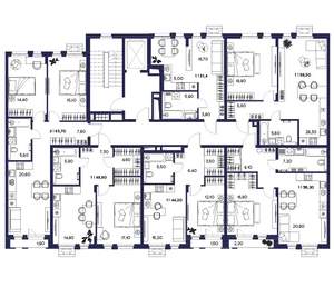 1-к квартира, вторичка, 57м2, 2/16 этаж
