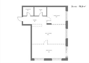 2-к квартира, вторичка, 79м2, 2/21 этаж