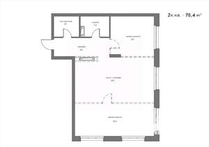 2-к квартира, вторичка, 78м2, 8/21 этаж
