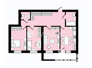 3-к квартира, вторичка, 88м2, 16/18 этаж