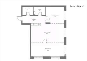 2-к квартира, вторичка, 78м2, 13/21 этаж