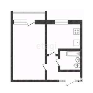1-к квартира, вторичка, 34м2, 9/9 этаж
