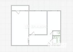 2-к квартира, вторичка, 54м2, 3/9 этаж