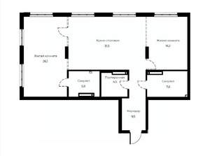 3-к квартира, вторичка, 101м2, 5/23 этаж
