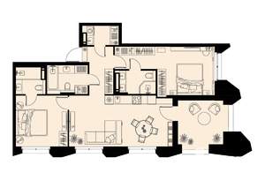 2-к квартира, вторичка, 85м2, 10/23 этаж