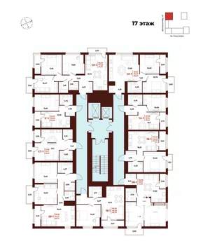 3-к квартира, вторичка, 72м2, 17/18 этаж
