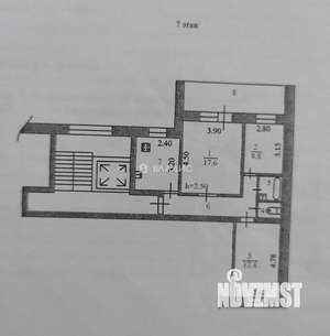 3-к квартира, вторичка, 60м2, 7/9 этаж