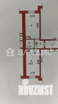 1-к квартира, вторичка, 35м2, 3/3 этаж