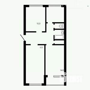 3-к квартира, вторичка, 67м2, 3/5 этаж
