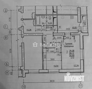 2-к квартира, вторичка, 58м2, 11/16 этаж