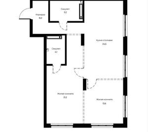 2-к квартира, вторичка, 77м2, 9/23 этаж