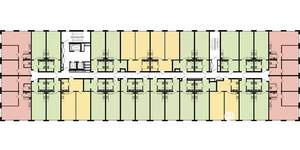 2-к квартира, строящийся дом, 64м2, 2/17 этаж