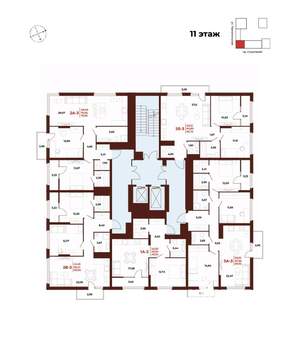 3-к квартира, вторичка, 89м2, 11/18 этаж
