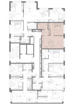 1-к квартира, вторичка, 46м2, 12/21 этаж