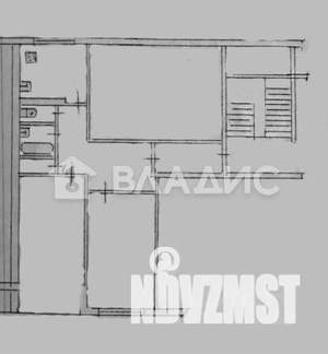 2-к квартира, вторичка, 57м2, 1/9 этаж