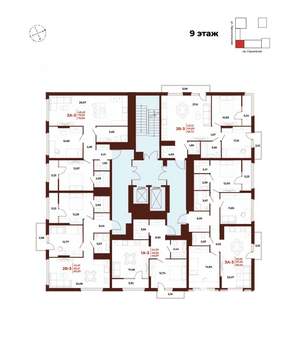 2-к квартира, вторичка, 76м2, 9/18 этаж