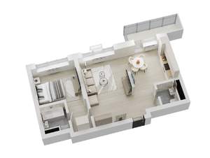 2-к квартира, вторичка, 58м2, 16/17 этаж