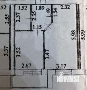 1-к квартира, вторичка, 36м2, 9/16 этаж