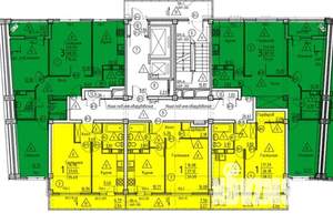3-к квартира, строящийся дом, 71м2, 17/18 этаж