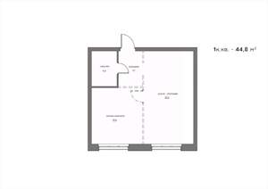 1-к квартира, вторичка, 45м2, 18/21 этаж