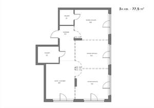 3-к квартира, вторичка, 78м2, 6/21 этаж