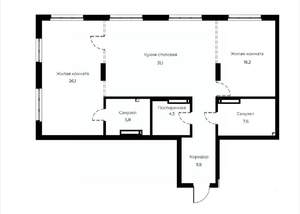 2-к квартира, вторичка, 101м2, 5/23 этаж