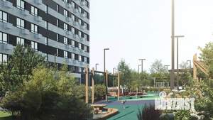 1-к квартира, строящийся дом, 32м2, 2/17 этаж