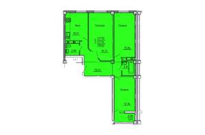 3-к квартира, строящийся дом, 80м2, 9/18 этаж